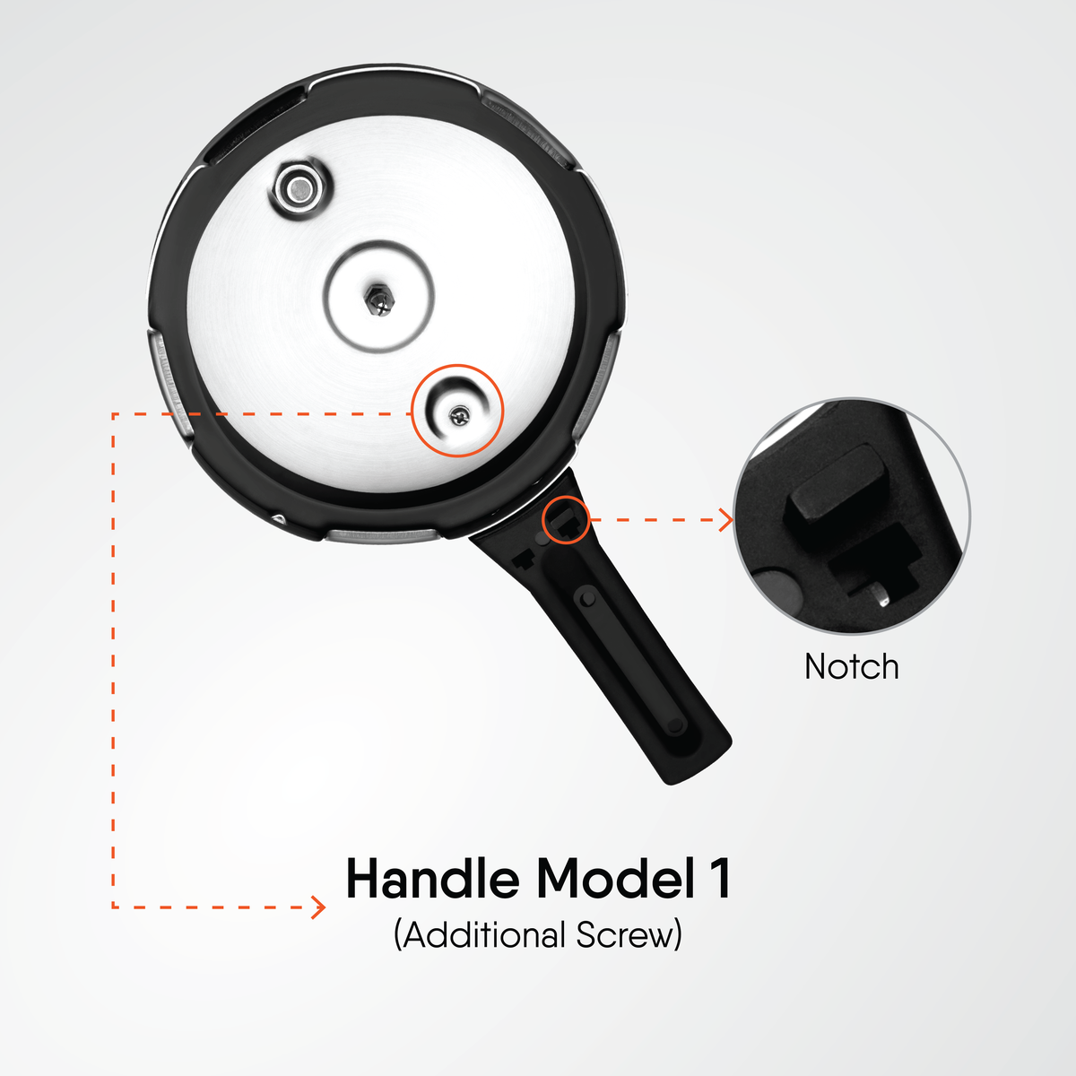 KUROMA CHICKEN FRYER LID KNOB HANDLE TRIANGLE XL MODEL GENUINE - Foto 7