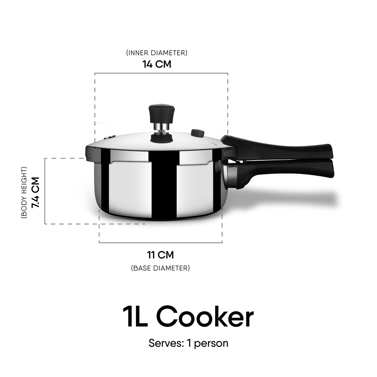 Pure stainless steel online pressure cooker