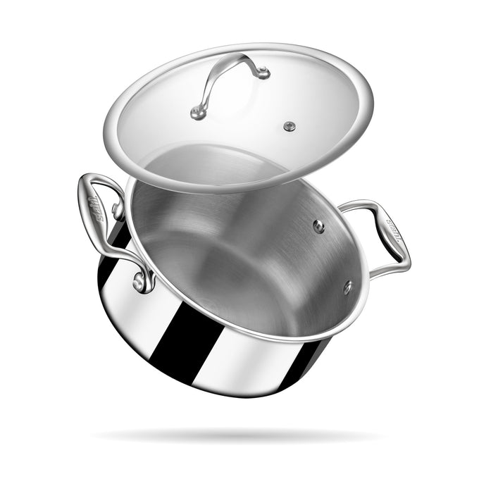 Steel Sauce Pot / Casserole - Triply Artisan Series