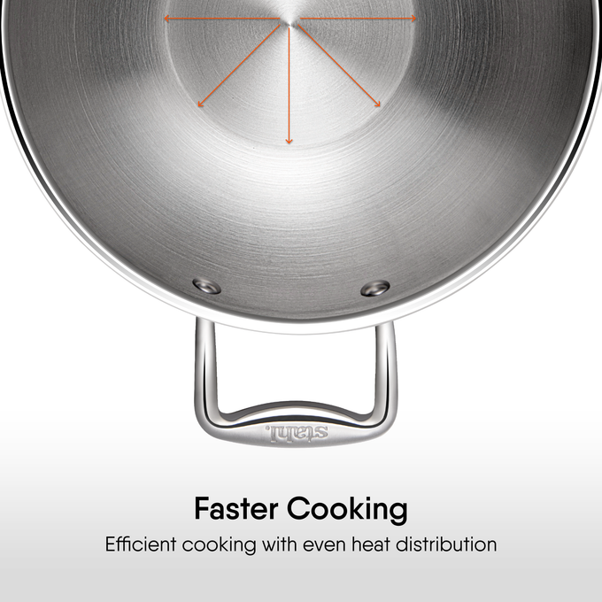 Steel Kadhai - Triply Artisan Series