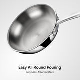 Engrave - Steel Kitchen Fry pan (Without Lid) - Triply Artisan Series