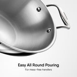 Engrave - Deep Kadhai (Round Bottom) - Triply Artisan Series