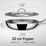 Steel Frypan - Triply Artisan Series