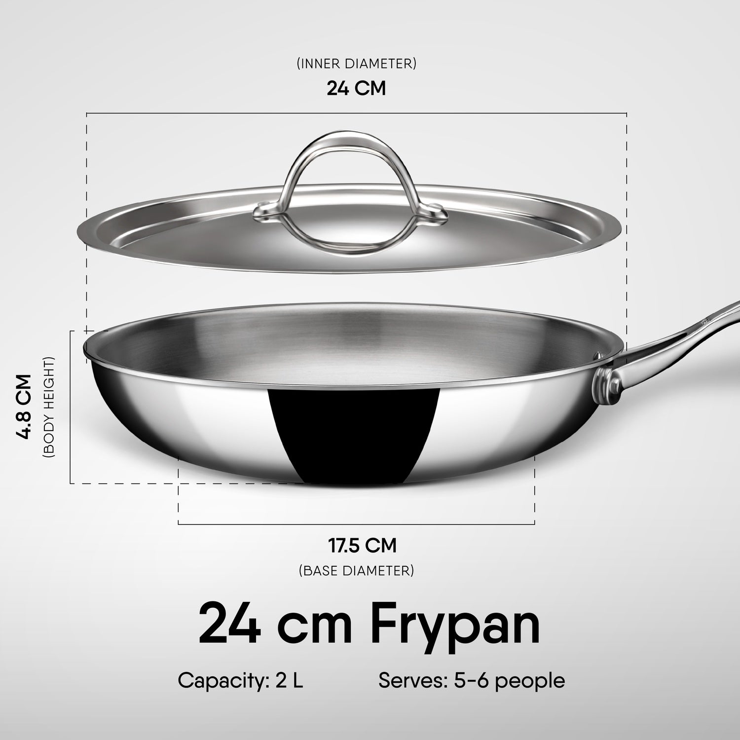 Steel Frypan - Triply Artisan Series