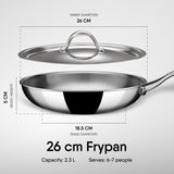 Steel Frypan - Triply Artisan Series