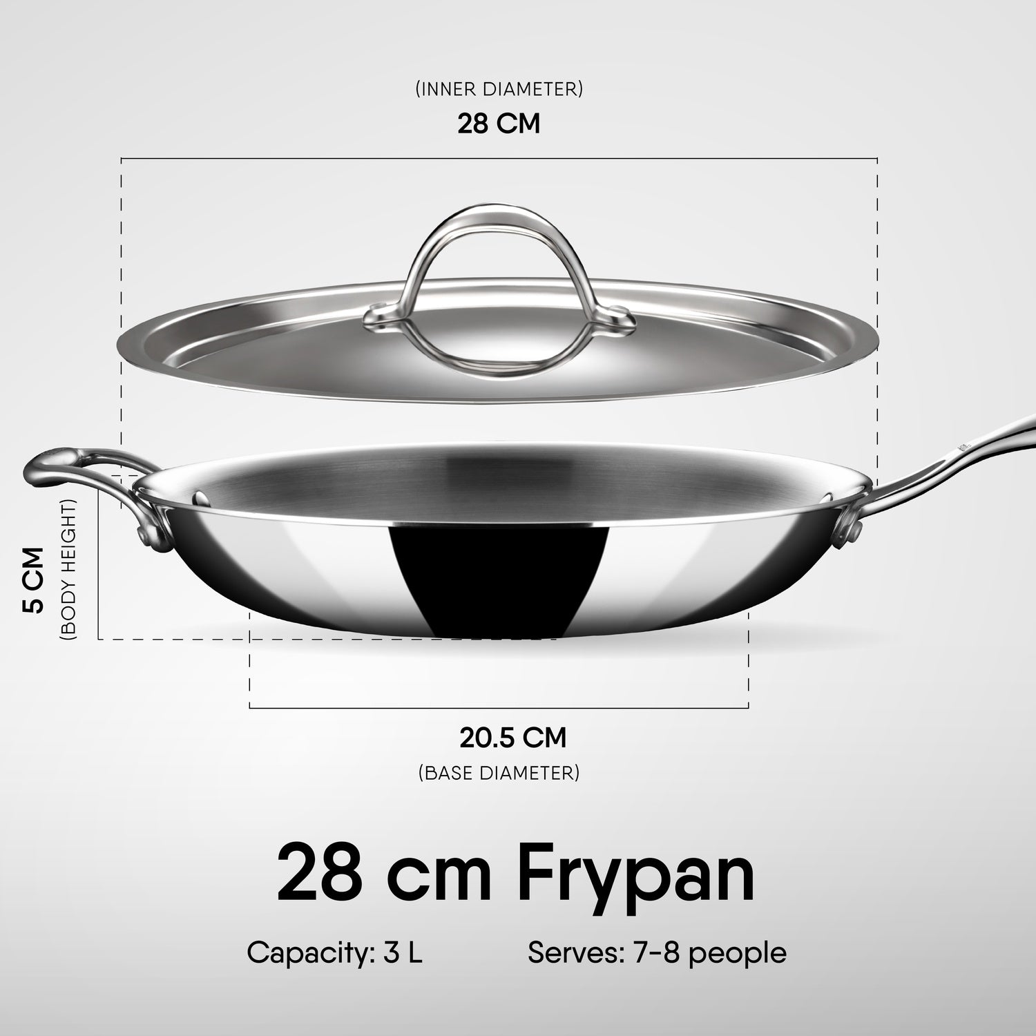 Steel Frypan - Triply Artisan Series