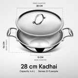 Steel Kadhai - Triply Artisan Series