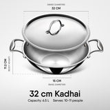 Engrave - Steel Kadhai - Triply Artisan Series