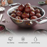 Engrave - Deep Kadhai (Round Bottom) - Triply Artisan Series