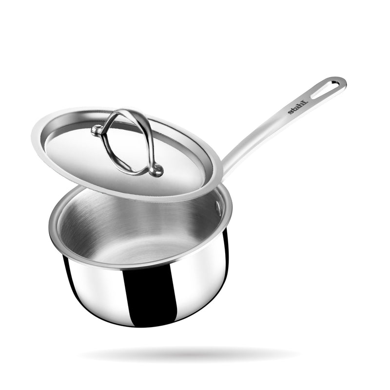 Engrave - Steel Sauce Pan - Triply Artisan Series