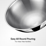 Tasla Kadhai with Lid - Triply Artisan Hybrid Series