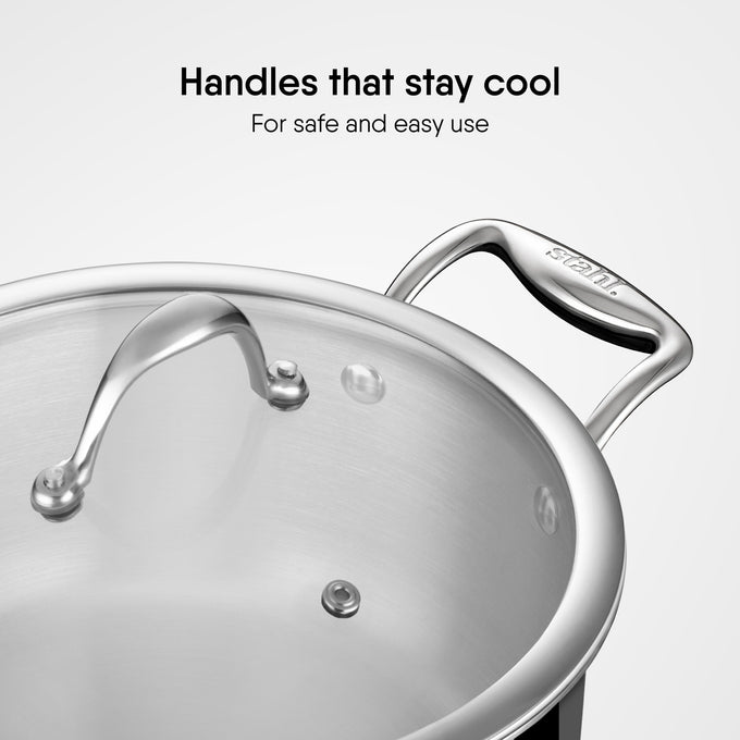 Steel Sauce Pot / Casserole - Triply Artisan Series