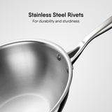 Deep Frypan - Triply Artisan Series