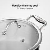 Steel Sauce Pot / Casserole - Triply Artisan Series