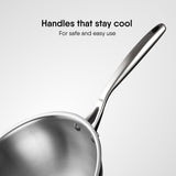 Deep Frypan - Triply Artisan Series