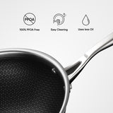 Engrave - Deep Frypan - Triply Artisan Hybrid Series