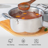 Engrave - Steel Sauce Pot / Casserole - Triply Artisan Hybrid Series