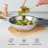 Tasla Kadhai with Lid - Triply Artisan Hybrid Series