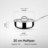 Saute Pan - Triply Artisan Series