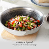 Engrave - Tasla Kadhai with Lid - Triply Artisan Hybrid Series