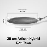 Artisan Hybrid Roti Tawa with Cast Handles