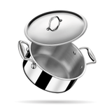 Steel Sauce Pot / Casserole - Triply Artisan Series