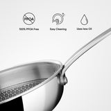 Engrave - Frypan (Without Lid) - Triply Artisan Hybrid Series