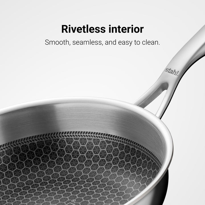 Frying Pans Without Rivets Buy Triply Kitchen Fry Pan Without Lid (Artisan Hybrid Series) Online ...