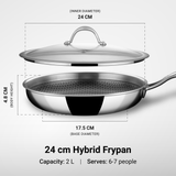 Engrave - Frypan - Triply Artisan Hybrid Series