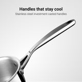 Steel Sauce Pan - Triply Artisan Series