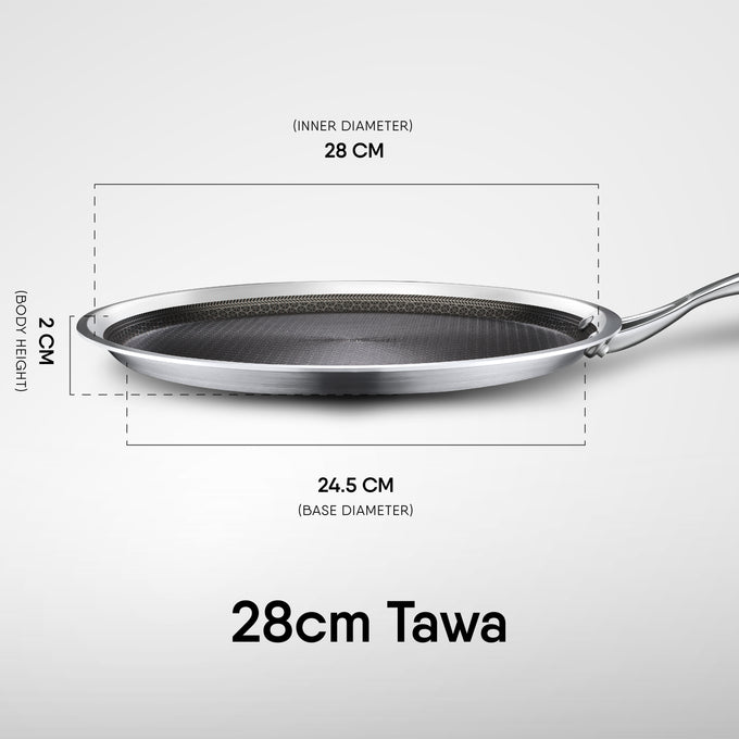 TAWA (Roti Pan) non-stick- 15 Steel- Heavy Duty, large