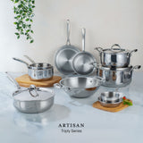 Deep Frypan - Triply Artisan Series