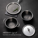 Kitchen Fry pan (Without Lid) - Triply Artisan Hybrid Series