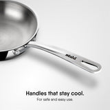 Engrave - Steel Kitchen Fry pan (Without Lid) - Triply Artisan Series