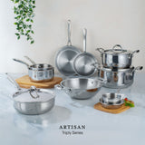 Engrave - Steel Kitchen Fry pan (Without Lid) - Triply Artisan Series