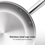 Steel Kitchen Fry pan (Without Lid) - Triply Artisan Series