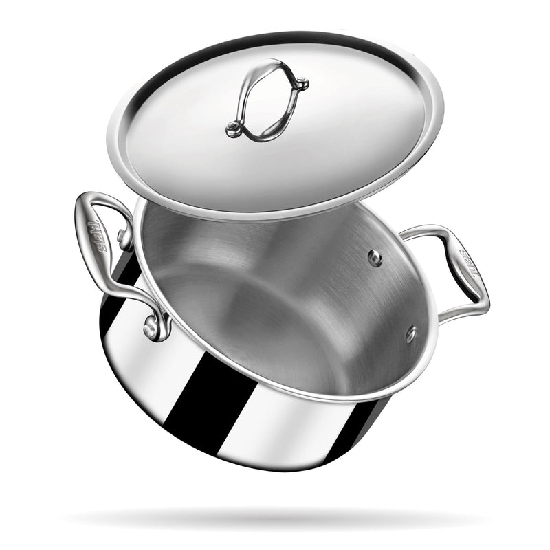 Steel Sauce Pot / Casserole - Triply Artisan Series