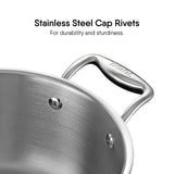 Steel Sauce Pot / Casserole - Triply Artisan Series