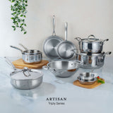 Steel Sauce Pot / Casserole - Triply Artisan Series