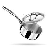 Engrave - Steel Sauce Pan - Triply Artisan Series