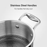 Steel Sauce Pot / Casserole - Triply Artisan Hybrid Series