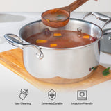 Steel Sauce Pot / Casserole - Triply Artisan Hybrid Series