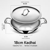 Steel Kadhai - Triply Artisan Series